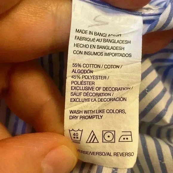 Simply Beautiful Cotton shirt long sleeves and buttons down - Picture 6 of 7